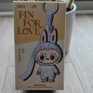 Pop Mart The Monsters Pin For Love Plush Keychain LETTER I